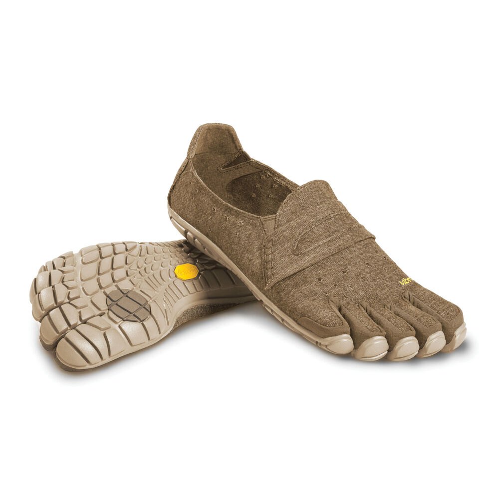 Vibram Five Fingers Mens CVT-Hemp - Barefoot Shoes Khaki - FJW605742